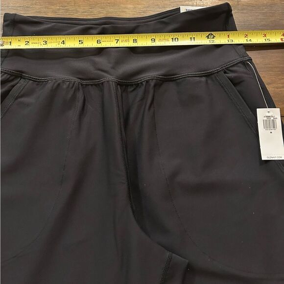 Old Navy Black High-Waisted PowerSoft Pocket Joggers Size Medium New with tags - Picture 4 of 12